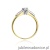 Pierścionek W088 Diament 0,12ct żółte złoto