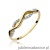 Pierścionek W096 z diamentami żółte złoto