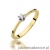 Pierścionek W111 Diament 0,04ct żółte złoto