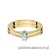 Pierścionek W111 Diament 0,04ct żółte złoto