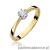 Pierścionek W111 Diament 0,10ct żółte złoto