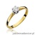 Pierścionek W133 Diament 0,15ct żółte złoto