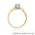 Pierścionek W133 Diament 0,15ct żółte złoto