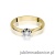 Pierścionek W134 Diament 0,10ct żółte złoto