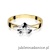 Pierścionek W155 Diament 0,20ct żółte złoto