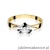 Pierścionek W155 Diament 0,30ct żółte złoto