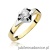 Pierścionek W155 Diament 0,50ct żółte złoto