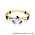 Pierścionek W155 Diament 0,50ct żółte złoto