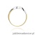 Pierścionek W158 Diament 0,05ct żółte złoto