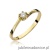 Pierścionek W163 Diament 0,10ct żółte złoto
