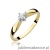 Pierścionek W171 Diament 0,12ct żółte złoto