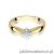 Pierścionek W171 Diament 0,12ct żółte złoto