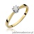 Pierścionek W173 Diament 0,15ct żółte złoto