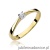 Pierścionek W175 Diament 0,03ct żółte złoto