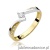 Pierścionek W177 Diament 0,13ct żółte złoto