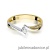 Pierścionek W177 Diament 0,13ct żółte złoto