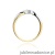 Pierścionek W177 Diament 0,13ct żółte złoto