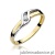 Pierścionek W178 Diament 0,04ct żółte złoto