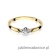 Pierścionek W187 Diament 0,04ct żółte złoto