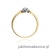 Pierścionek W187 Diament 0,04ct żółte złoto