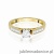 Pierścionek W198 Diament 0,30ct żółte złoto