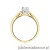 Pierścionek W198 Diament 0,30ct żółte złoto