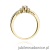Pierścionek W201 Diament 0,13ct żółte złoto