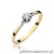 Pierścionek W209 Diament 0,10ct żółte złoto