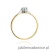 Pierścionek W209 Diament 0,10ct żółte złoto