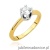 Pierścionek W220B Diament 0,50ct żółte złoto