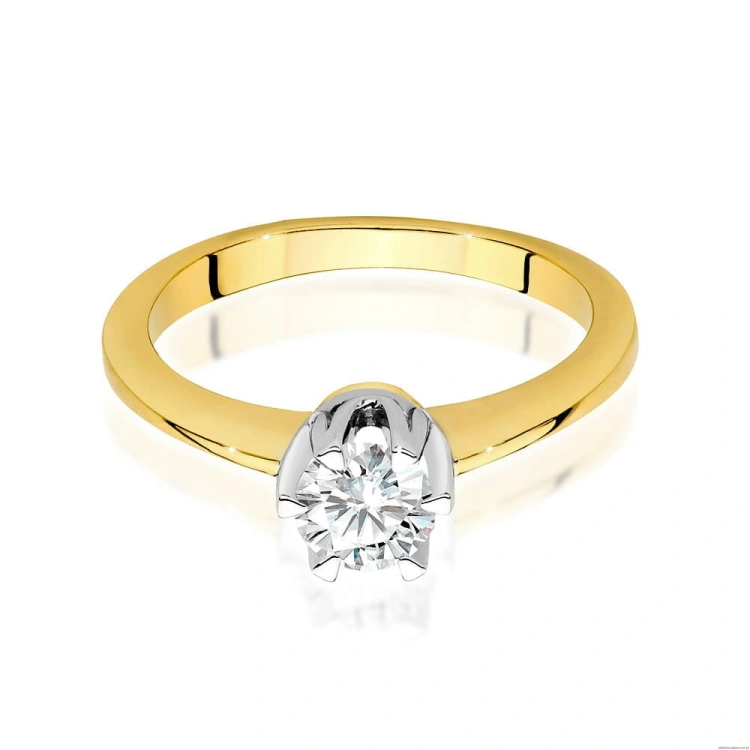 Pierścionek W220B Diament 0,50ct żółte złoto