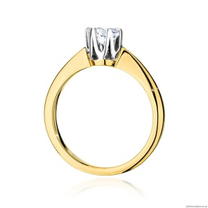 Pierścionek W220B Diament 0,50ct żółte złoto