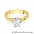Pierścionek W220B Diament 0,70ct żółte złoto