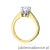 Pierścionek W220B Diament 0,70ct żółte złoto