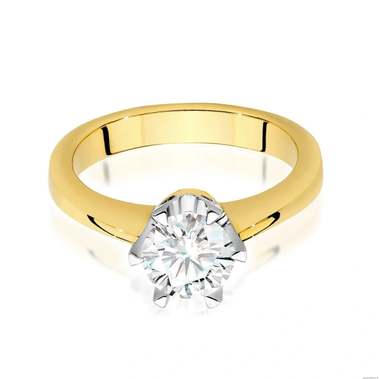 Pierścionek W220B Diament 1,00ct żółte złoto