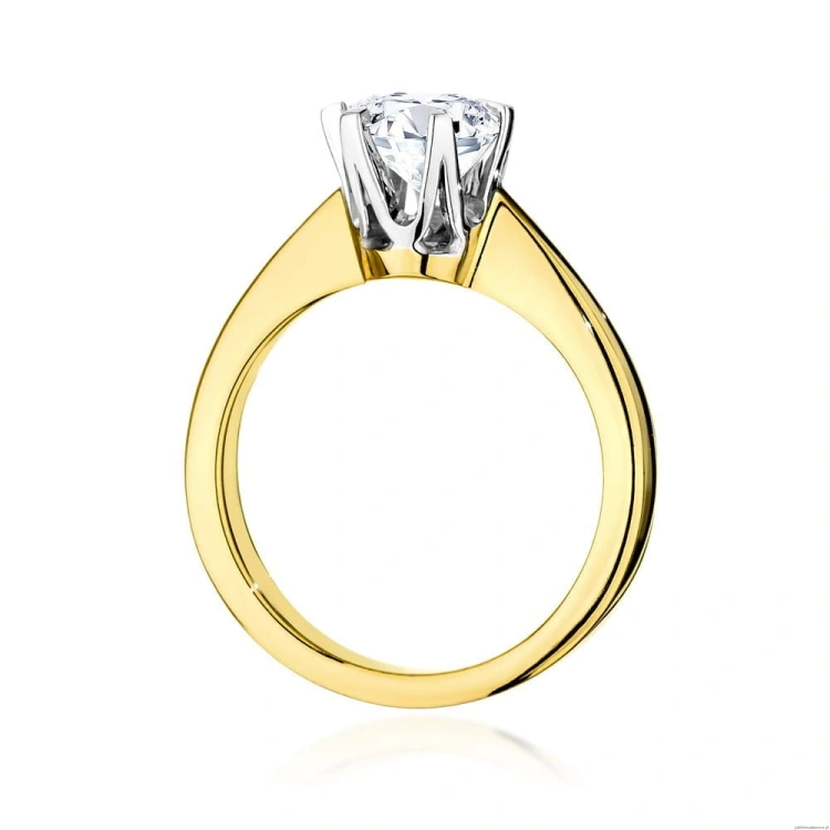 Pierścionek W220B Diament 1,00ct żółte złoto