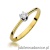 Pierścionek W220 Diament 0,10ct żółte złoto