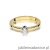 Pierścionek W220 Diament 0,10ct żółte złoto