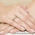 Pierścionek W221 Diament 0,08ct żółte złoto