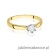 Pierścionek W222BT Diament 0,08ct żółte złoto