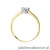 Pierścionek W222BT Diament 0,08ct żółte złoto