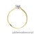 Pierścionek W222T Diament 0,01ct żółte złoto