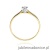 Pierścionek W222 Diament 0,04ct żółte złoto