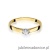 Pierścionek W222 Diament 0,08ct żółte złoto