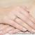 Pierścionek W222 Diament 0,08ct żółte złoto