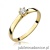 Pierścionek W222 Diament 0,10ct żółte złoto