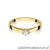 Pierścionek W222 Diament 0,10ct żółte złoto