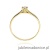 Pierścionek W222 Diament 0,10ct żółte złoto