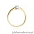 Pierścionek W224 Diament 0,10ct żółte złoto