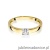 Pierścionek W225 Diament 0,10ct żółte złoto